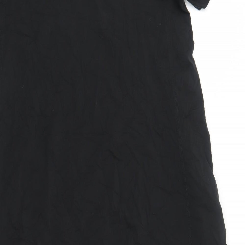 Uniqlo Womens Black Cotton A-Line Size L Round Neck Pullover