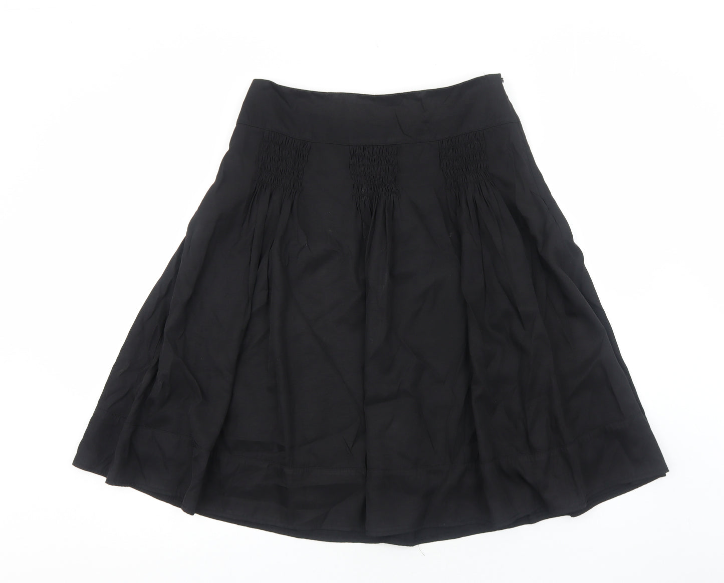 Marks and Spencer Womens Black Polyester Tulip Skirt Size 12 Zip