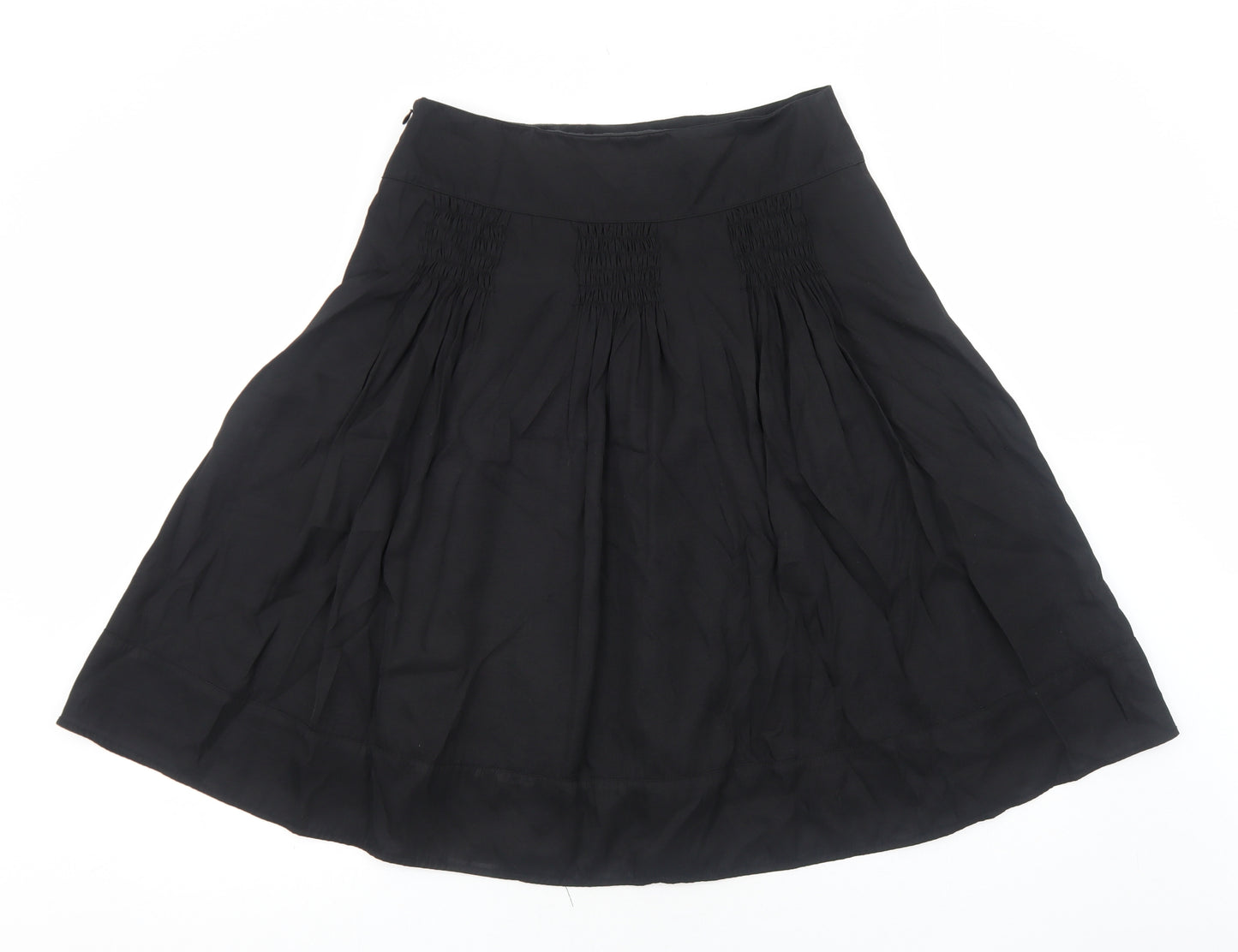 Marks and Spencer Womens Black Polyester Tulip Skirt Size 12 Zip