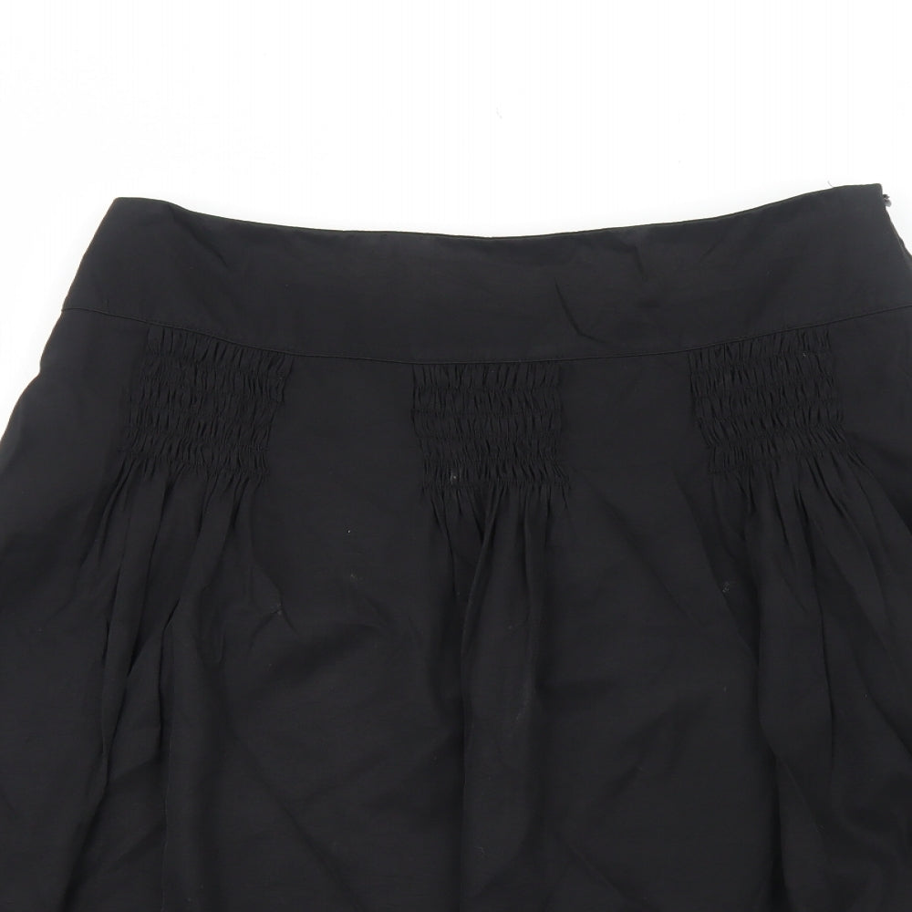 Marks and Spencer Womens Black Polyester Tulip Skirt Size 12 Zip