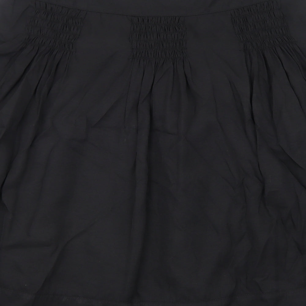 Marks and Spencer Womens Black Polyester Tulip Skirt Size 12 Zip
