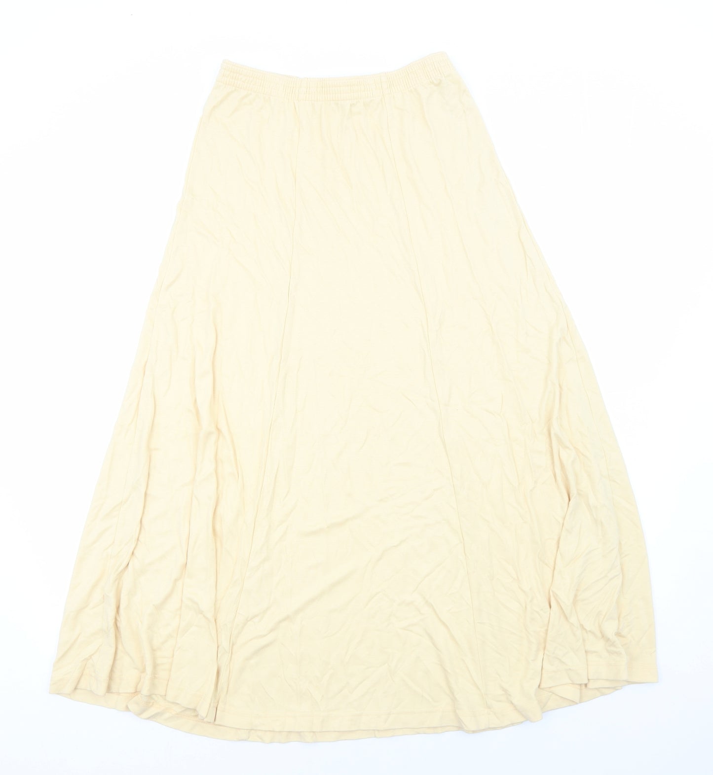 Chianti Womens Yellow Viscose Swing Skirt Size 12