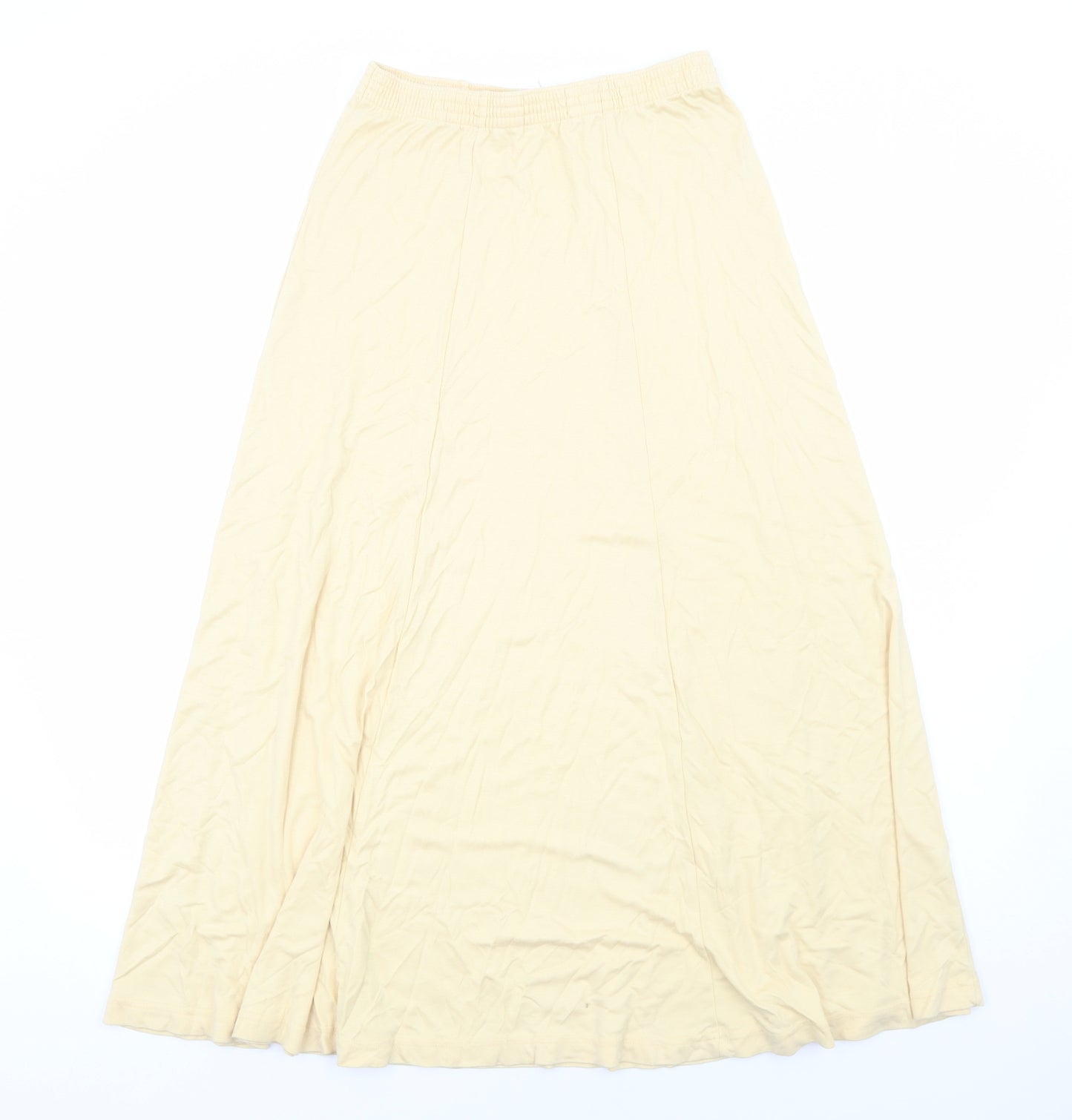 Chianti Womens Yellow Viscose Swing Skirt Size 12