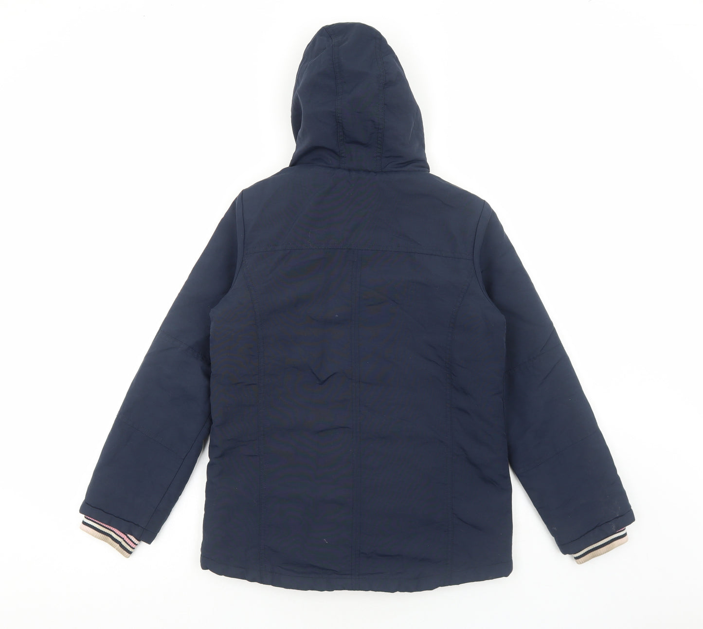 NEXT Girls Blue Rain Coat Coat Size 11 Years Zip