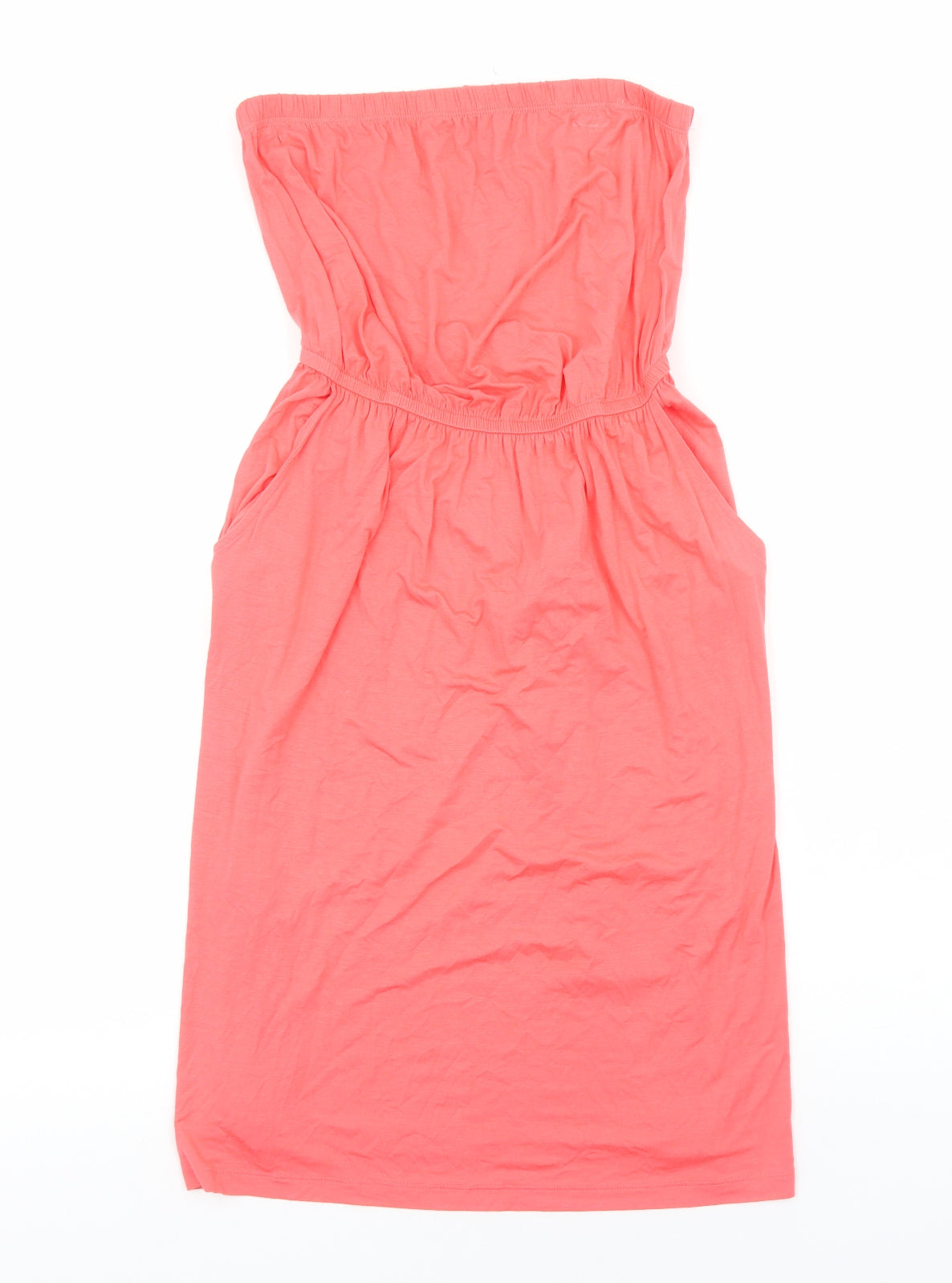 TU Womens Pink Viscose Fit & Flare Size 14 Off the Shoulder Pullover
