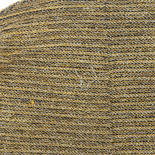 New Look Womens Yellow Round Neck Striped Polyester Pullover Jumper Size M