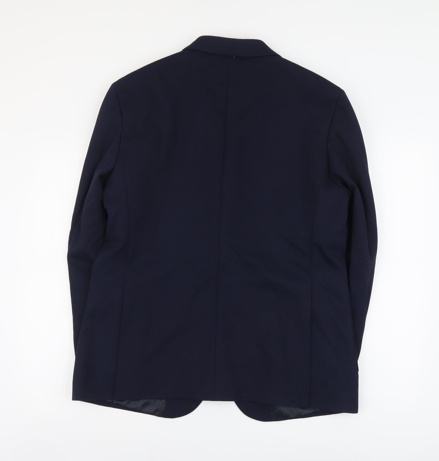 Marks and Spencer Mens Blue Polyamide Jacket Suit Jacket Size L Regular