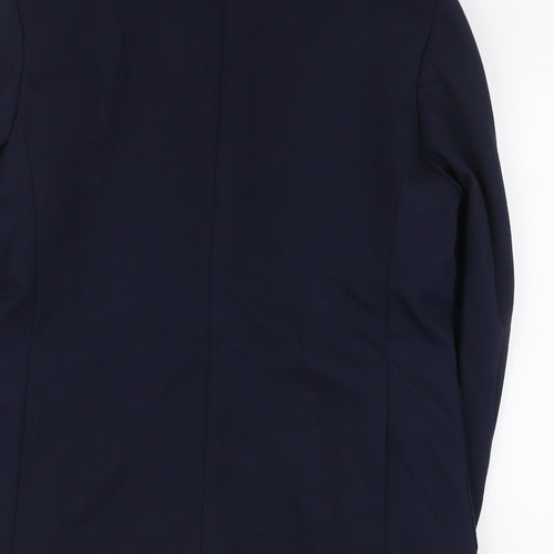 Marks and Spencer Mens Blue Polyamide Jacket Suit Jacket Size L Regular