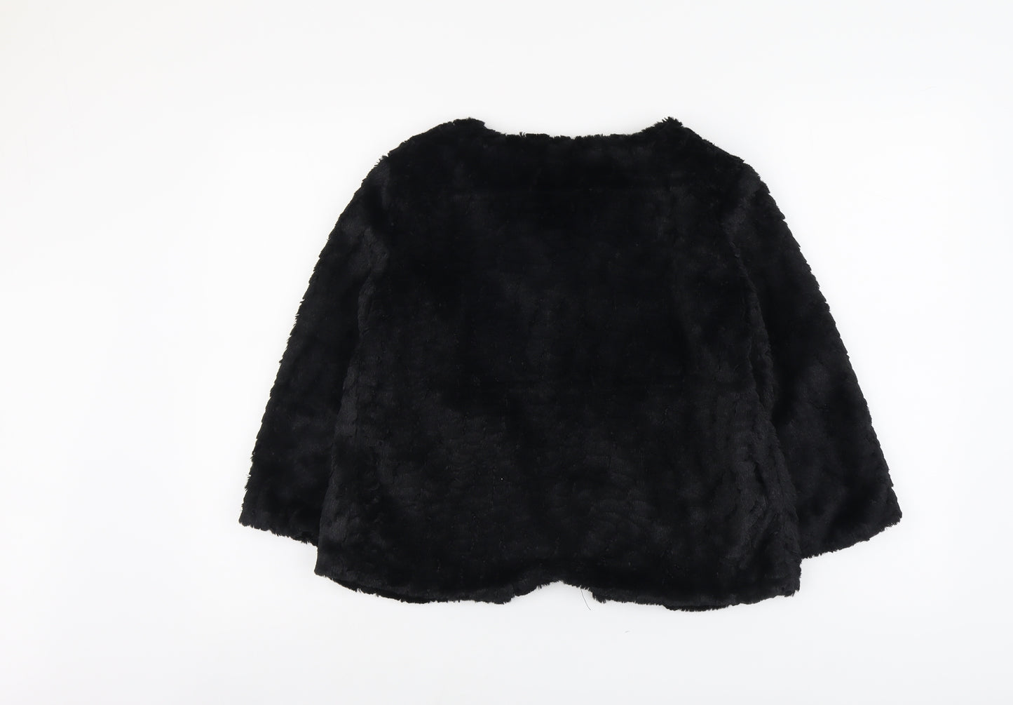 Apricot Womens Black Jacket Size 8 Hook & Eye