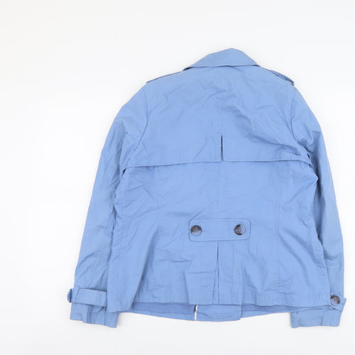 Marks and Spencer Womens Blue Jacket Size 16 Button