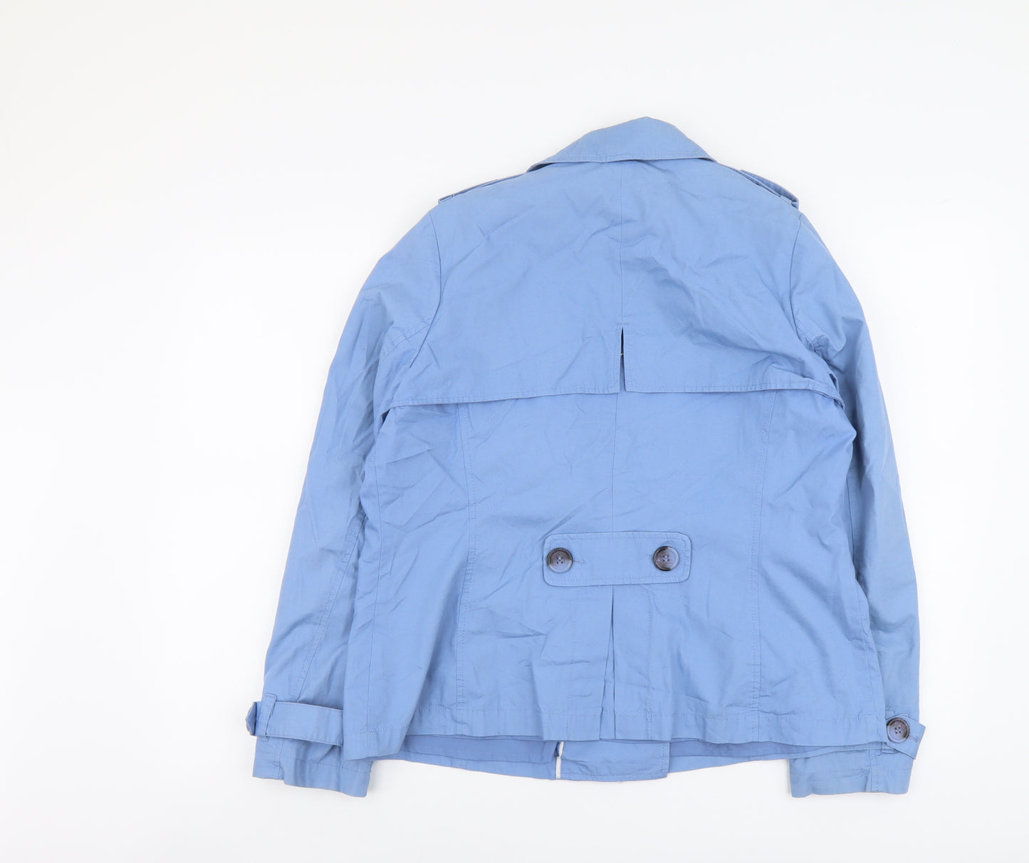 Marks and Spencer Womens Blue Jacket Size 16 Button