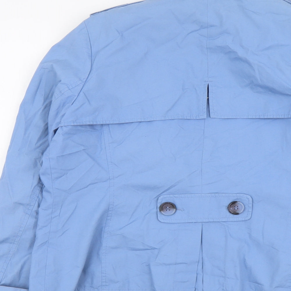 Marks and Spencer Womens Blue Jacket Size 16 Button