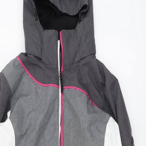 Crane Womens Grey Jacket Size 16 Zip
