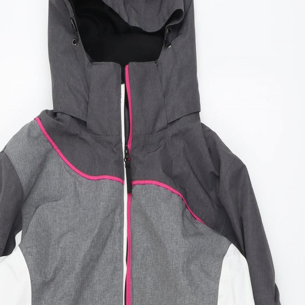 Crane Womens Grey Jacket Size 16 Zip