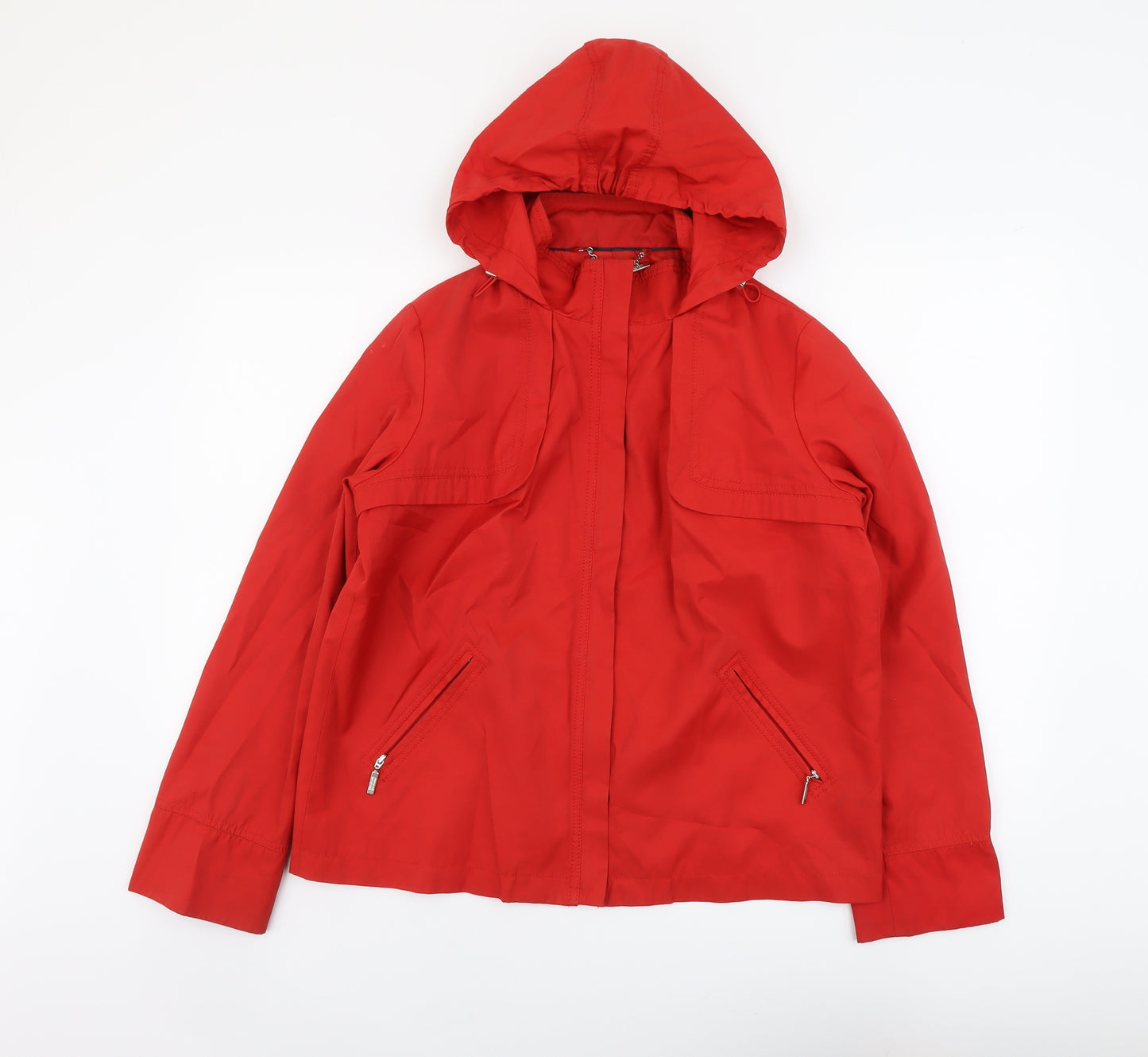 Marks and Spencer Womens Red Jacket Size 12 Zip
