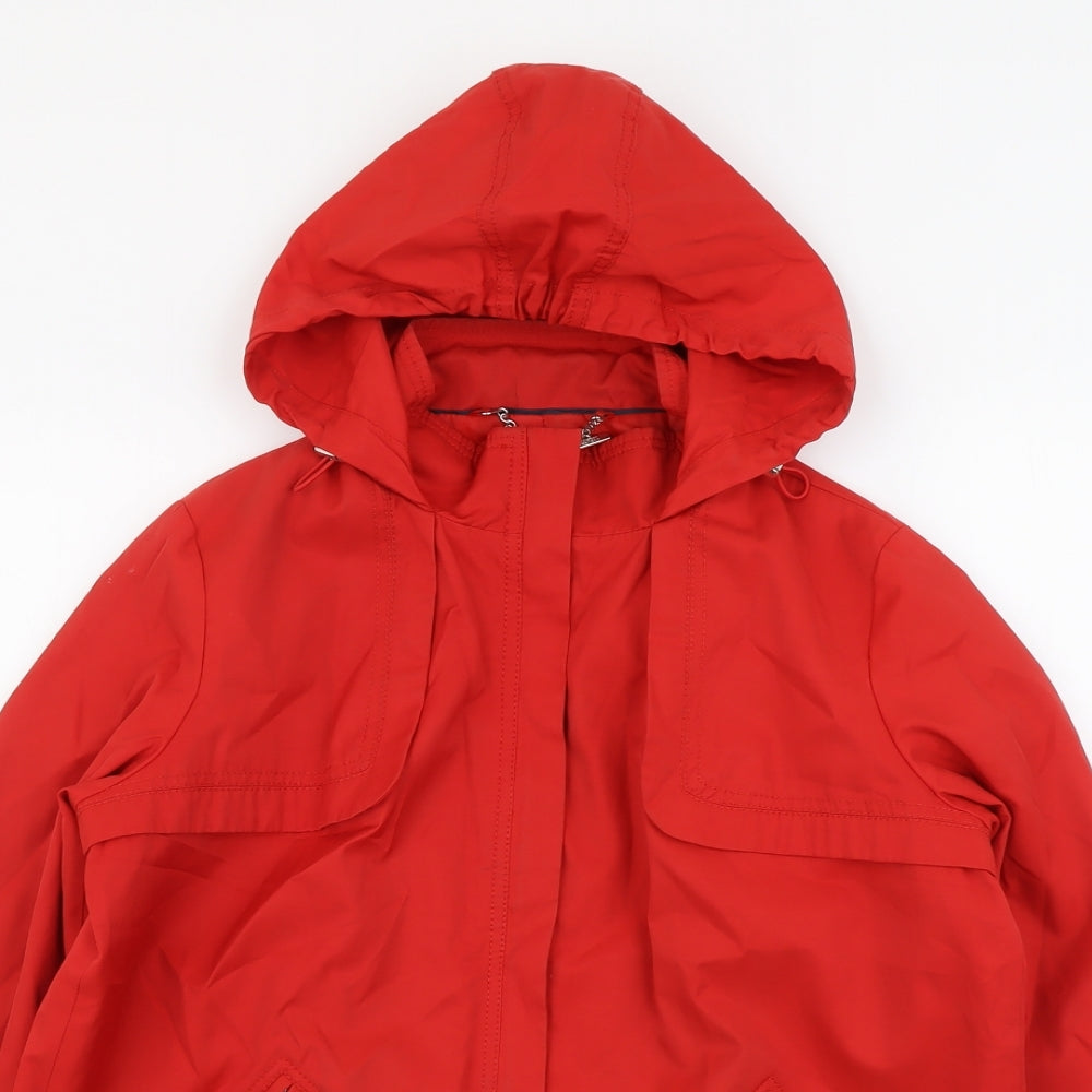 Marks and Spencer Womens Red Jacket Size 12 Zip