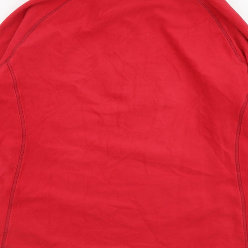 Mountain Warehouse Womens Red Polyester Pullover Sweatshirt Size 16 Zip