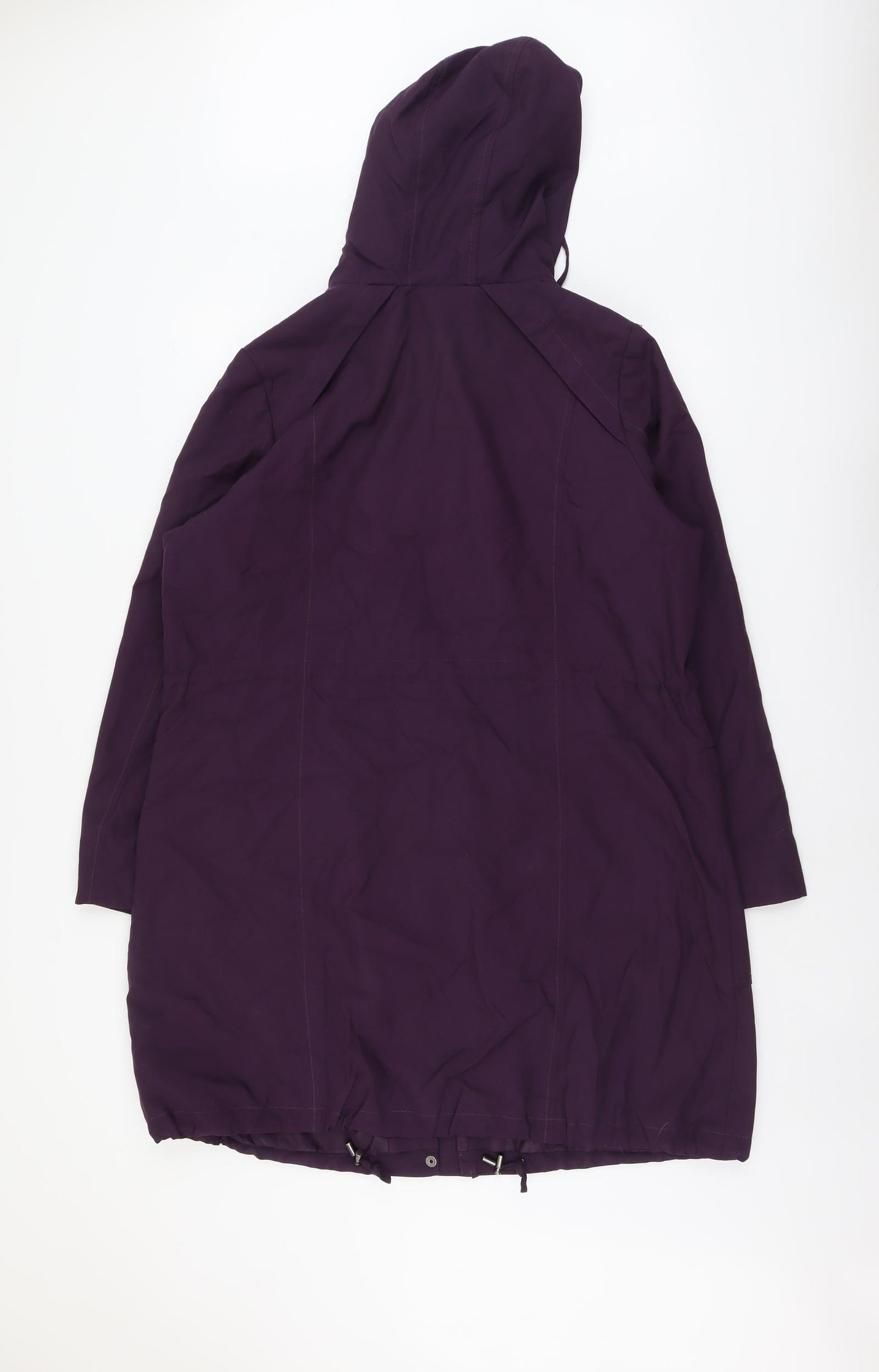 Marks and Spencer Womens Purple Rain Coat Coat Size 18 Zip