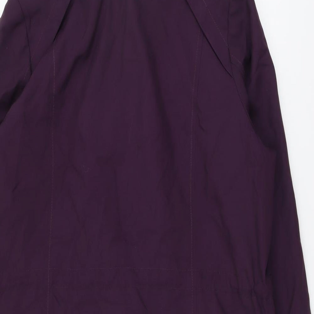 Marks and Spencer Womens Purple Rain Coat Coat Size 18 Zip