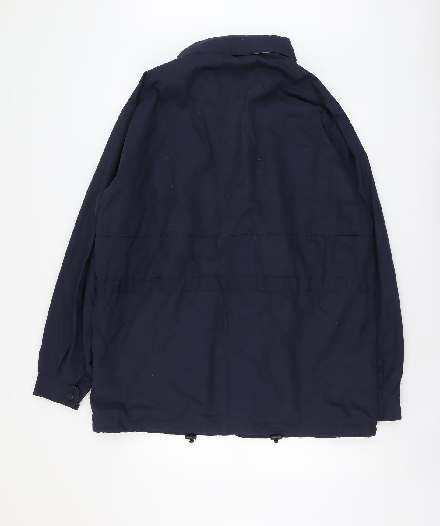 Hawkshead Mens Blue Rain Coat Coat Size XL Zip