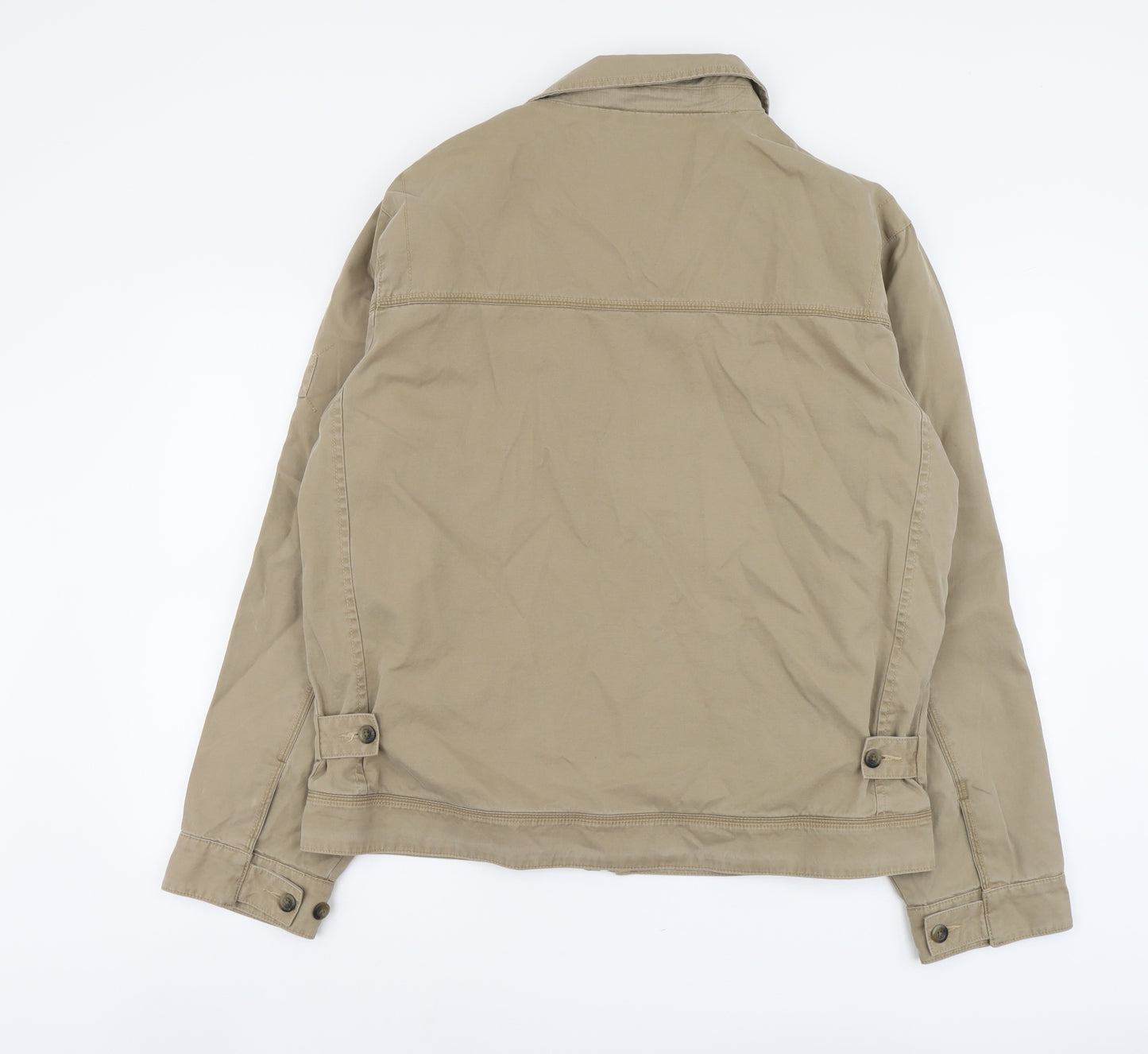Marks and Spencer Mens Beige Jacket Size L Zip