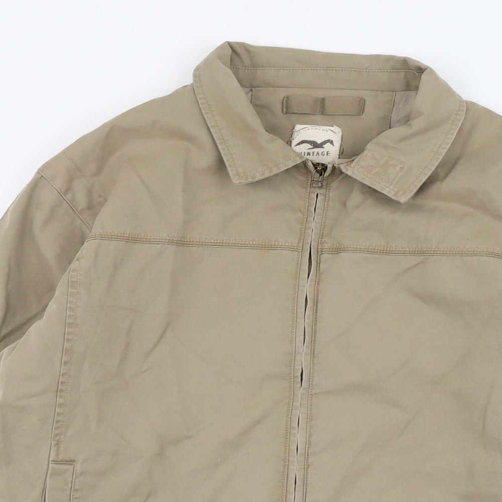 Marks and Spencer Mens Beige Jacket Size L Zip