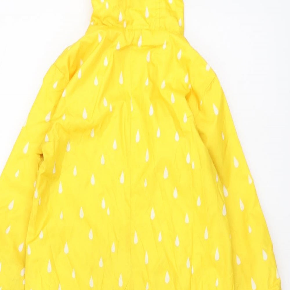 Marks and Spencer Baby Yellow Geometric Basic Coat Snowsuit Size 12-18 Months Zip