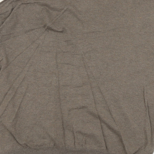 NEXT Womens Beige Round Neck Cotton Pullover Jumper Size 10