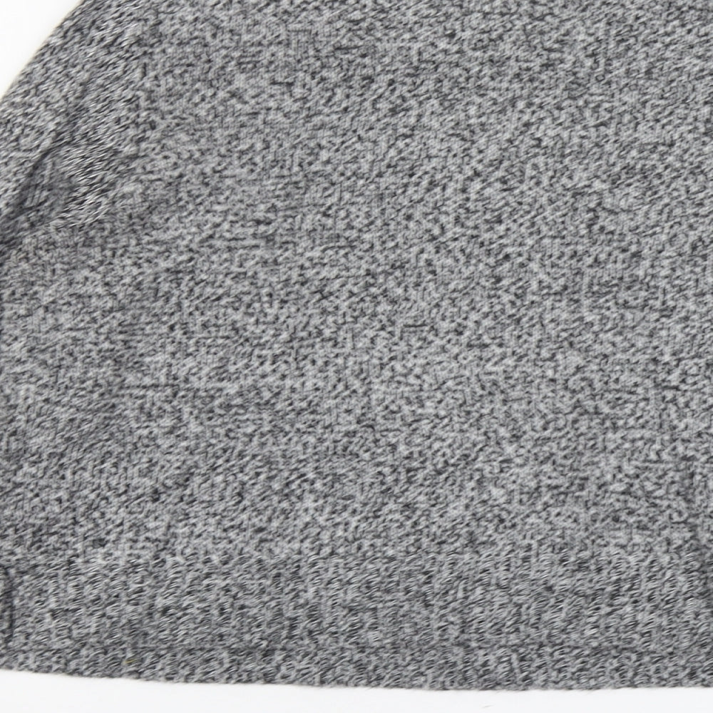 H&M Womens Grey Scoop Neck Acrylic Pullover Jumper Size M
