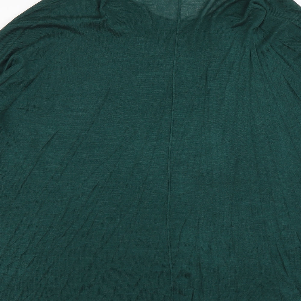 H&M Womens Green Scoop Neck Acrylic Pullover Jumper Size M