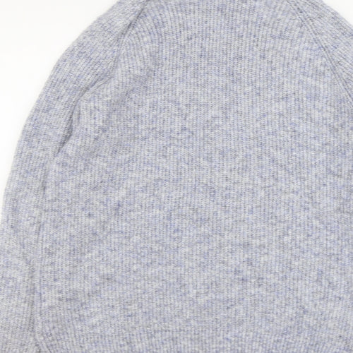 Papaya Womens Blue Round Neck Acrylic Pullover Jumper Size L