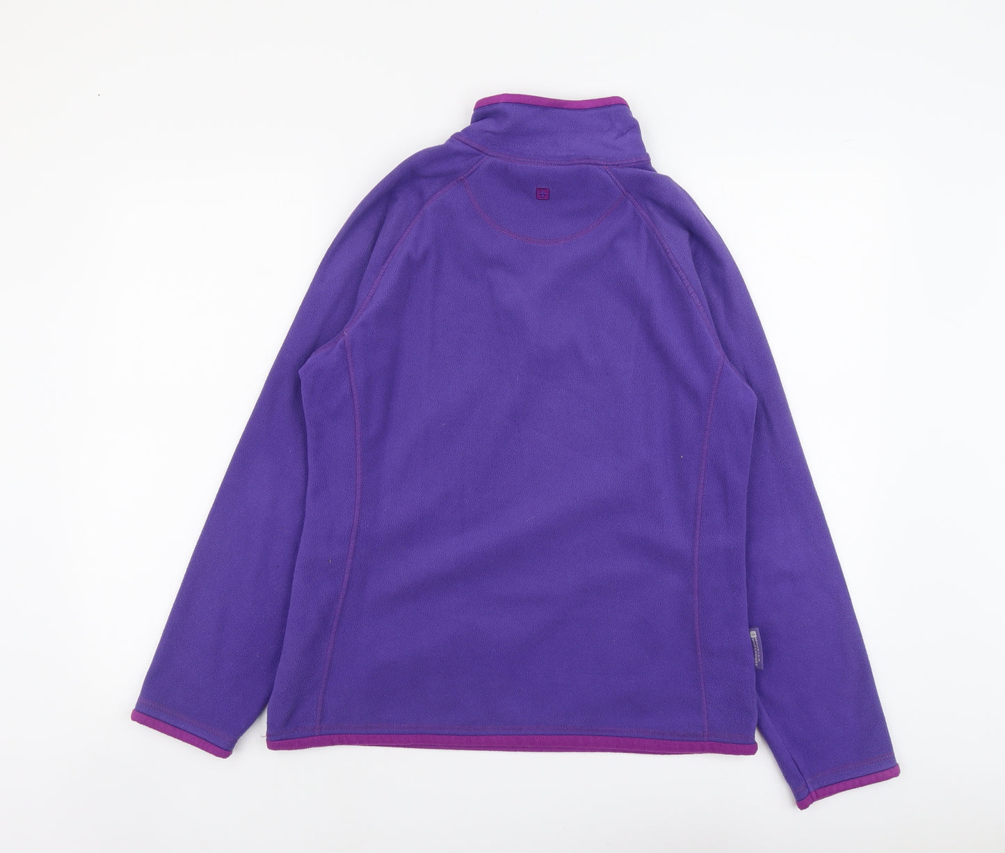 Mountain Warehouse Womens Purple Polyester Pullover Sweatshirt Size 12 Zip