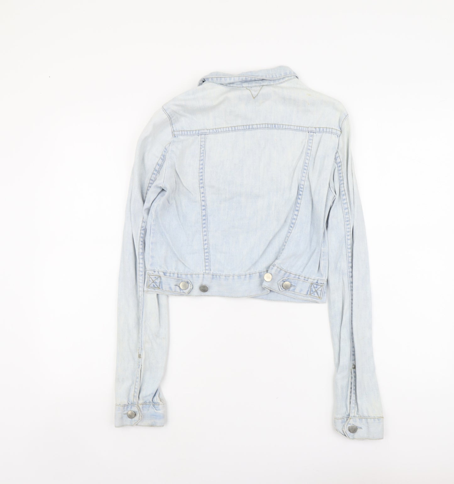 Topshop Womens Blue Jacket Size 8 Button