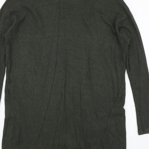 River Island Womens Green Round Neck Viscose Pullover Jumper Size 6