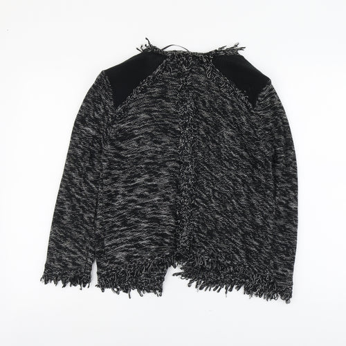 Gina Tricot Womens Black V-Neck Acrylic Cardigan Jumper Size S