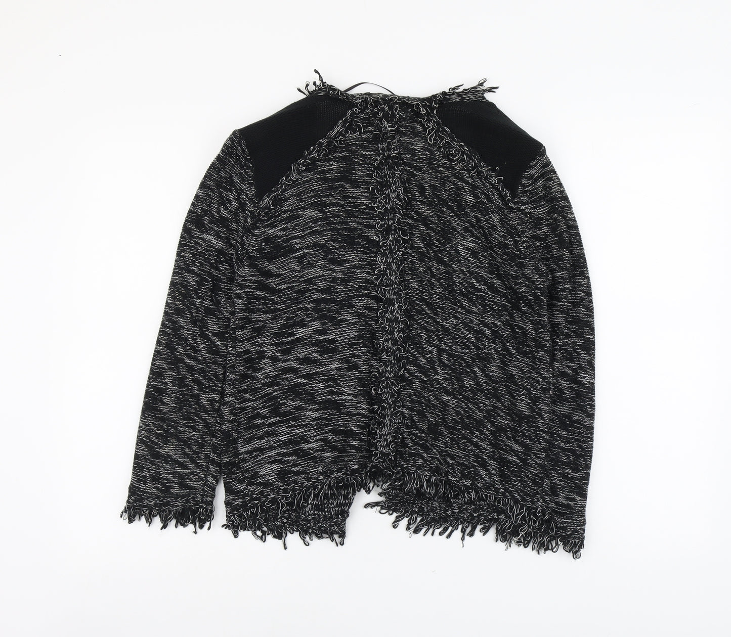 Gina Tricot Womens Black V-Neck Acrylic Cardigan Jumper Size S
