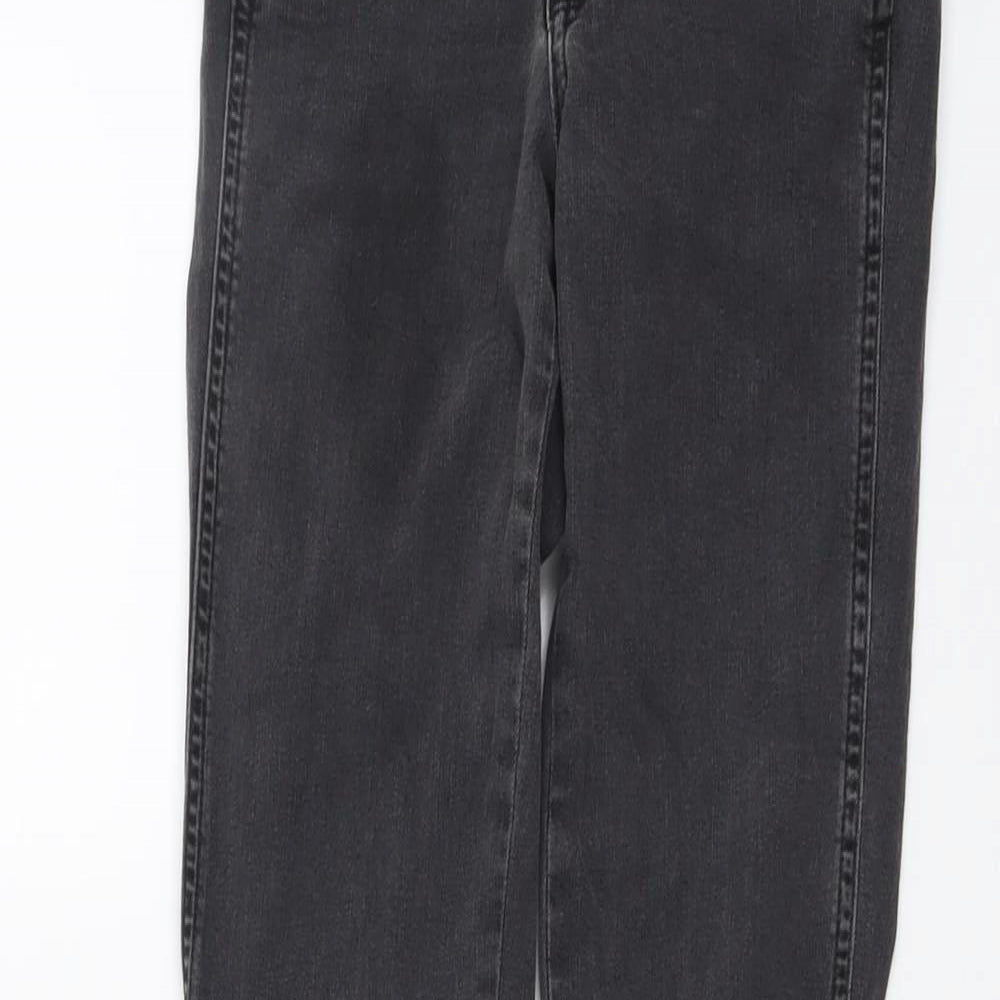H&M Womens Grey Cotton Skinny Jeans Size 26 in L30 in Regular Button