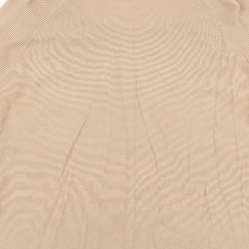 Steilman Womens Beige Scoop Neck Cotton Pullover Jumper Size S