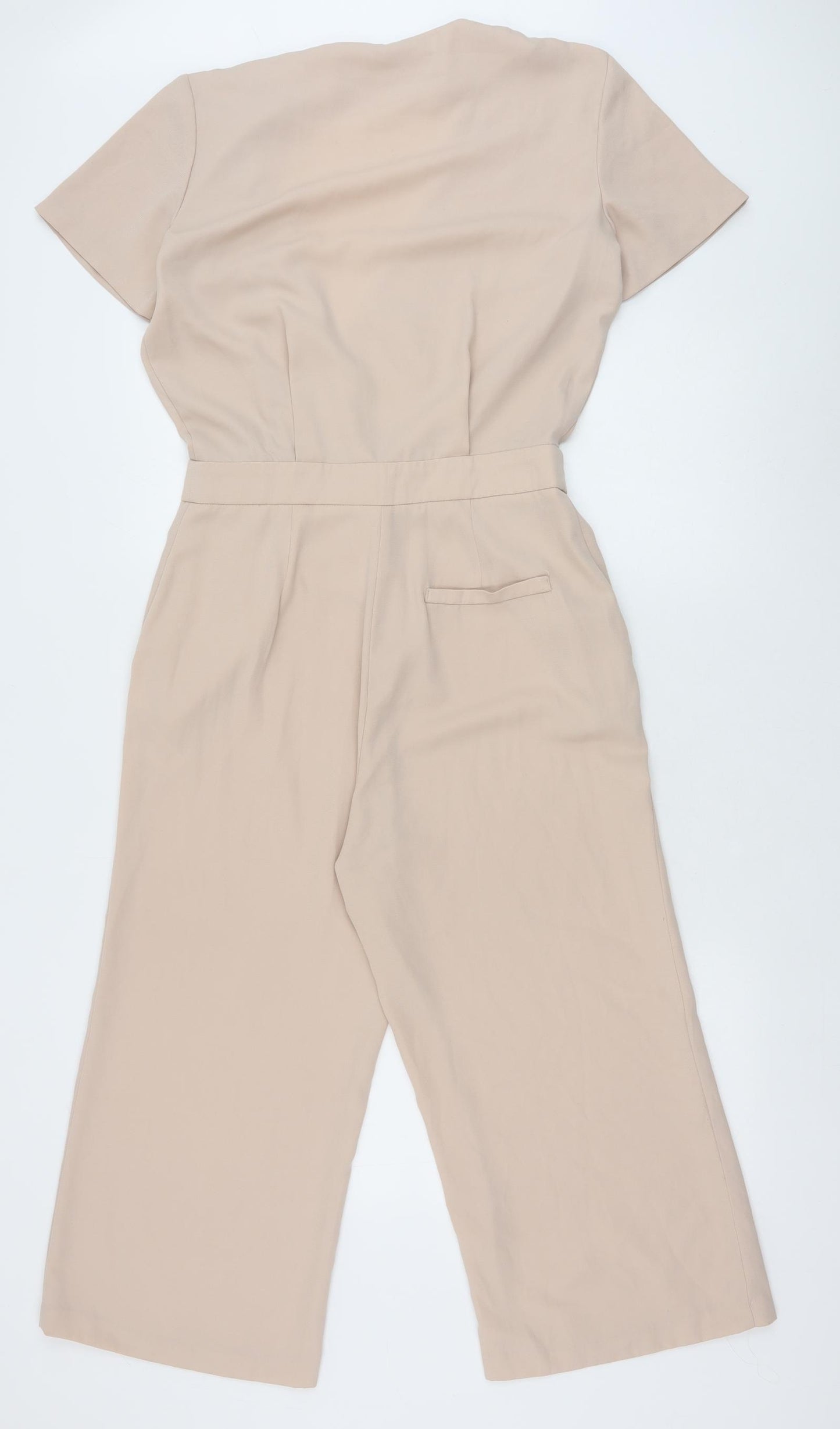 ASOS Womens Pink Polyester Jumpsuit One-Piece Size 10 Zip