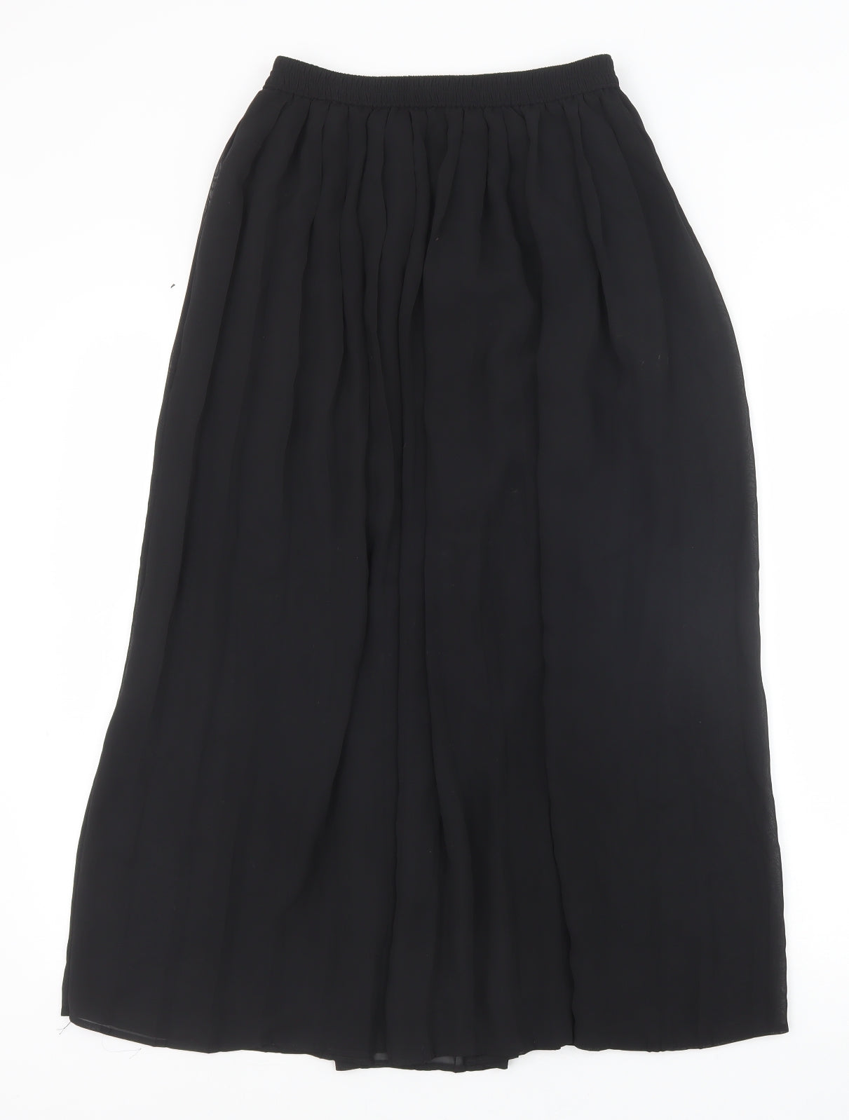 Marks and Spencer Womens Black Polyester A-Line Skirt Size 10
