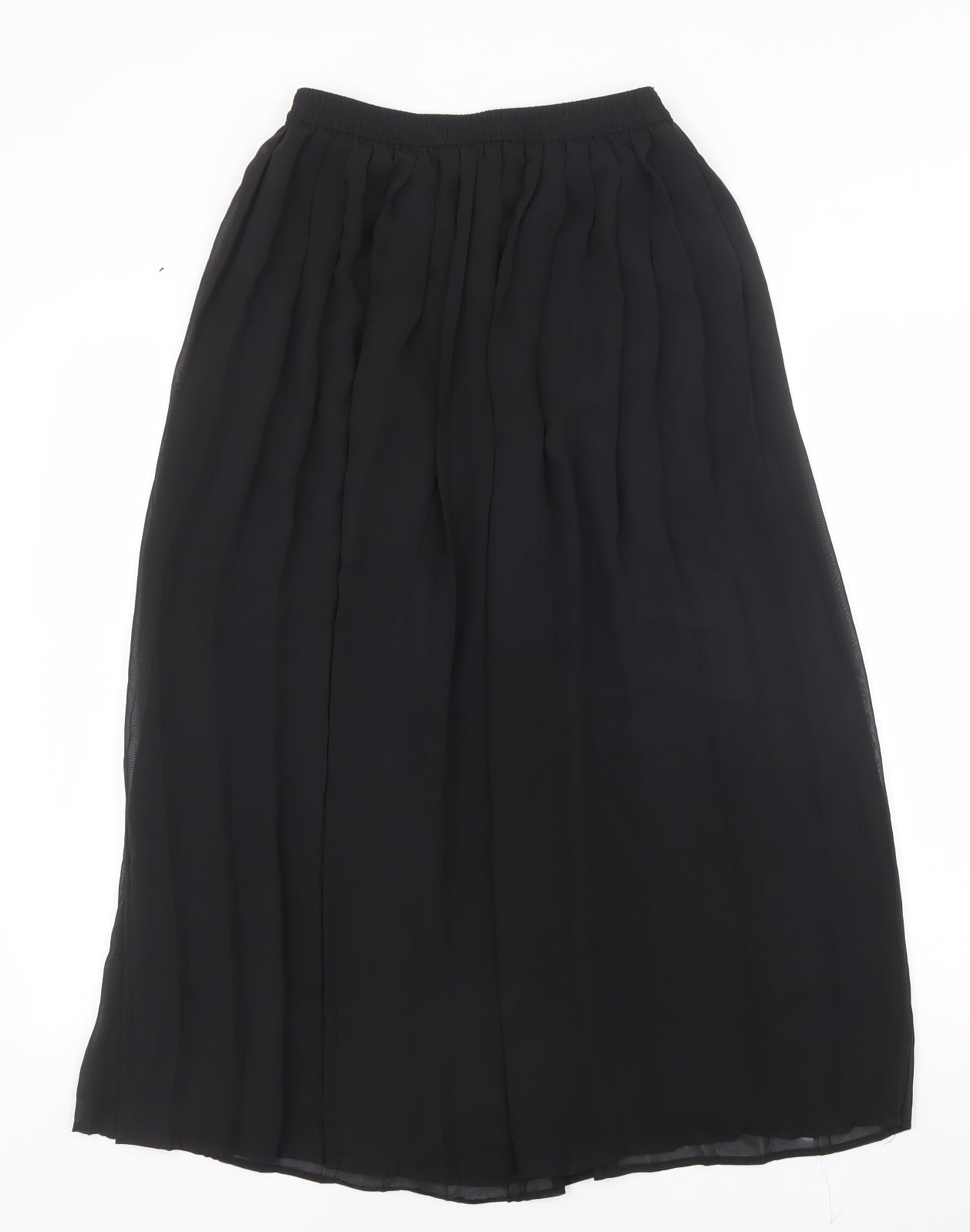Marks and Spencer Womens Black Polyester A-Line Skirt Size 10