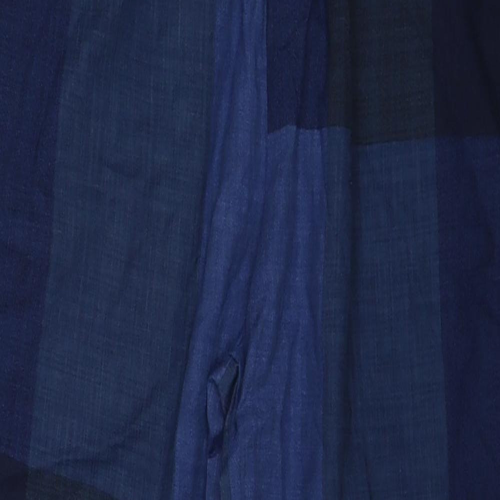Zanzea Womens Blue Geometric Viscose Trousers Size M Regular Drawstring