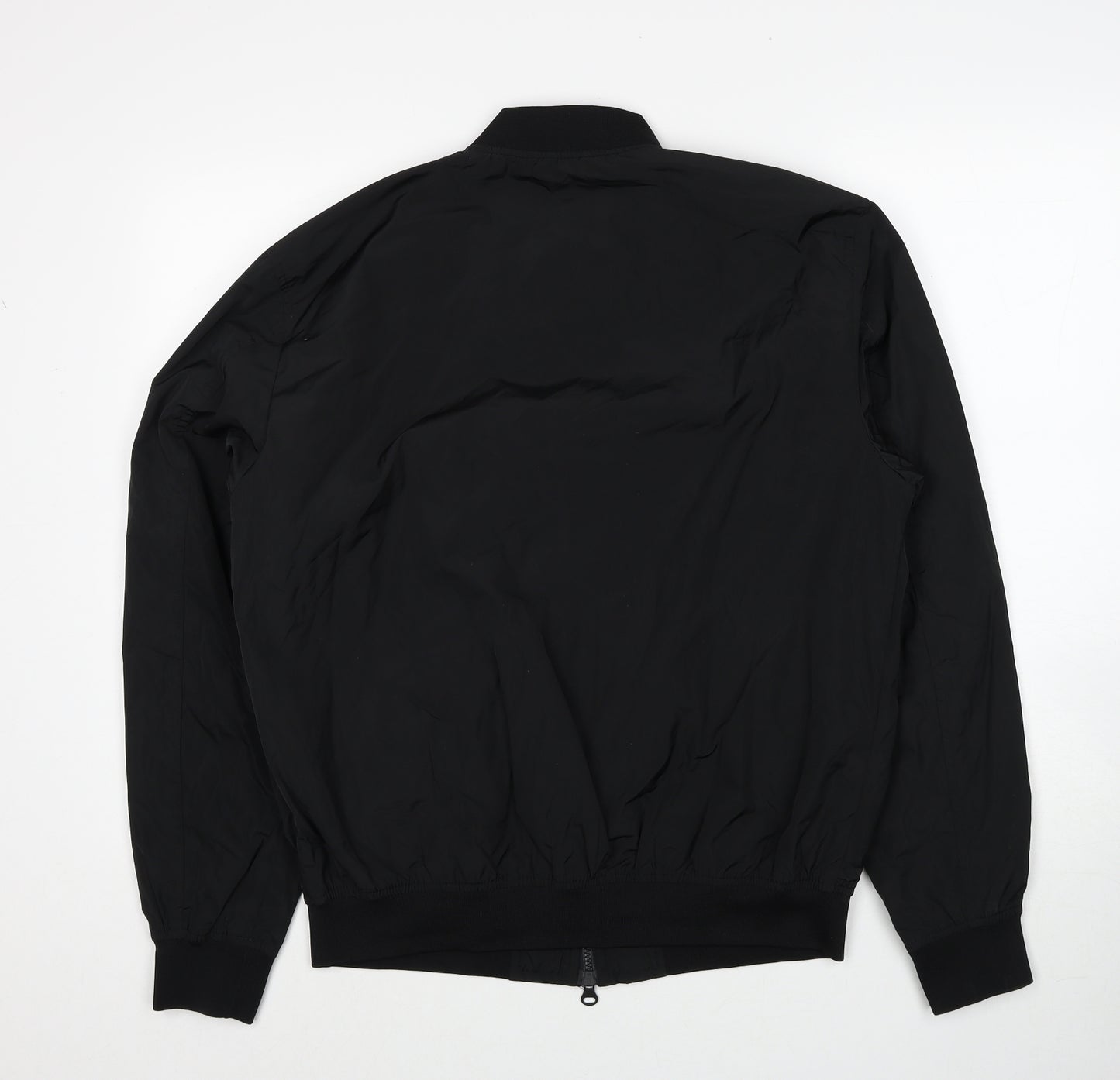 Pull&Bear Mens Black Jacket Size M Zip