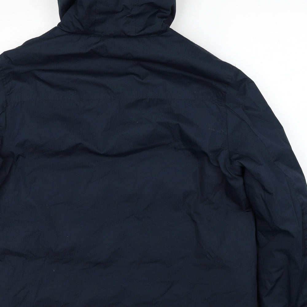 Northen Expo Mens Blue Rain Coat Coat Size L Zip