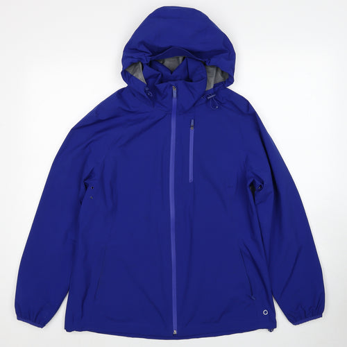 Marks and Spencer Womens Blue Jacket Size 14 Zip