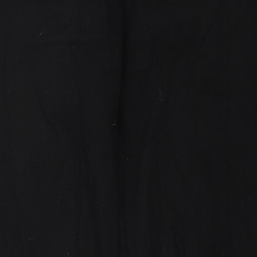 NEXT Womens Black Cotton Skinny Jeans Size 12 Regular Zip