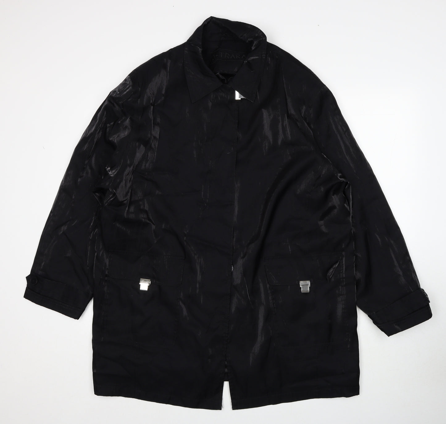 Astraka Womens Black Jacket Size L Button