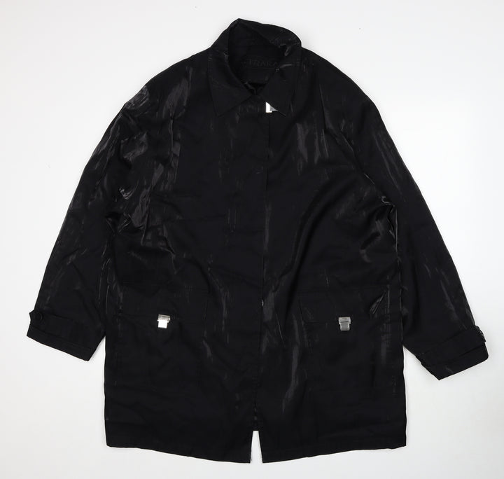 Astraka Womens Black Jacket Size L Button