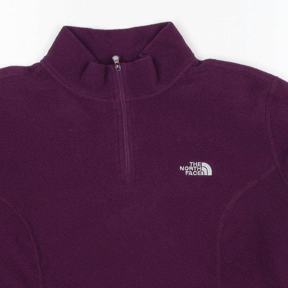 The North Face Womens Purple Polyester Pullover Sweatshirt Size L Pullover