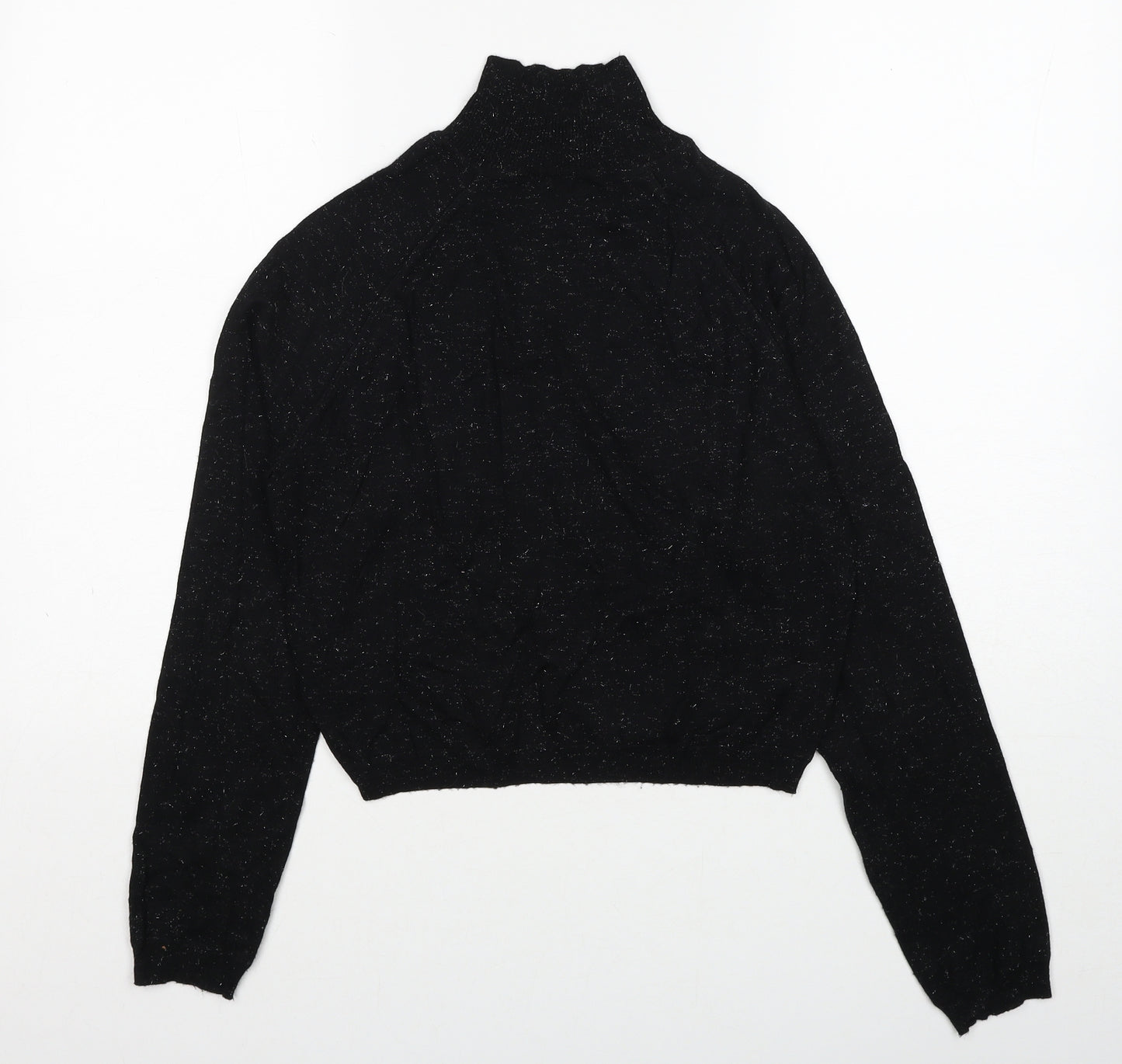 Whistles Womens Black High Neck Viscose Pullover Jumper Size 14